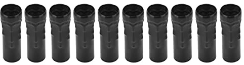 KIMISS 10 Piezas E14 de Metal, Soporte de Lámpara, Tubo de Araña de Cristal, Tubo de Vela para Lámpara de Vela, Bases, Patrón de Lágrima, Tubo de Agua, Accesorios de Iluminación Recta,