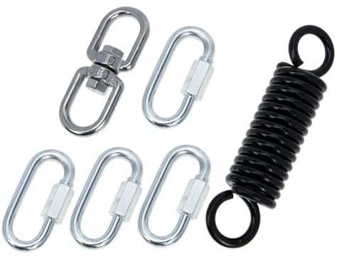 ANDRESLAD Kit Di Molle Per Appendere Sedie Amaca e Altalene Per Amaca e Di Struttura in Acciaio Per Accessori Sospesi