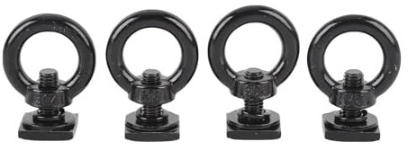 Kit Anclaje Unión Montaje Pista de 4 Piezas T Utilizado la Rejilla para Techo que Asegura el Cordón de la Cuerda los Bungeos M8 Ranura Acero Inoxidable y Anillos Tuerca para los