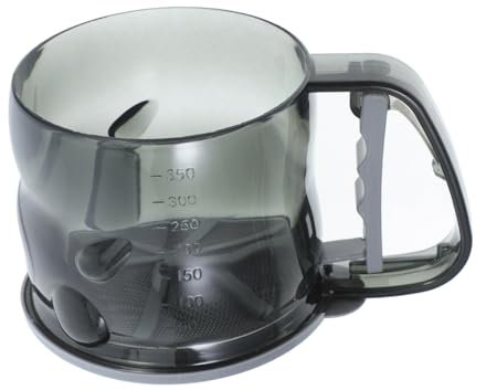 DINHEAROM Tamizador De Harina Manual Plástico Grueso Gris, Colador Multifuncional para Repostería Casera, Espolvoreador De Azúcar y Cedazo para Cocinar