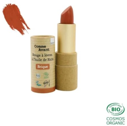 Rouge à lèvre à l’huile de ricin – brique