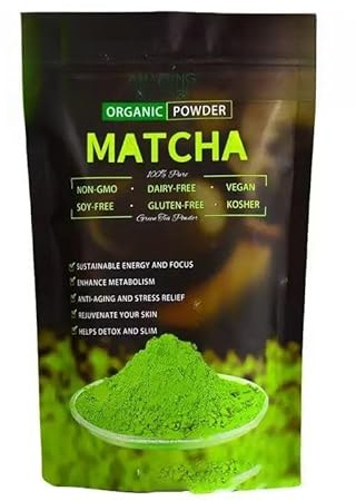 Polvere di matcha biologica - Adatto per latte, cottura, cottura