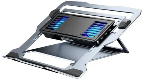 Base di raffreddamento per notebook Staffa in lega di alluminio Refrigerazione a semiconduttore Supporto di raffreddamento per laptop/tablet regolabile con
