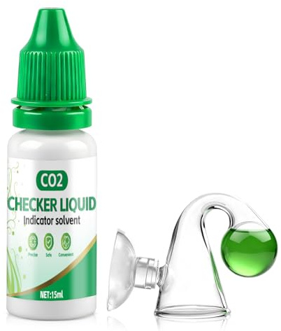 WEILAOK Drop Checker Co2, Co2 Liquid Checker, Co2 Aquarium Test för exakt bestämning av Co2-nivåer i akvarier och planterade tankar, 15 ml