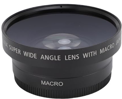 BONKZEBU Obiettivo per Fotocamera Grandangolare HD Professionale, Obiettivo Aggiuntivo HD da 67 Mm per Fotografia con Fotocamera, con Rivestimento Multistrato e Struttura in Lega di