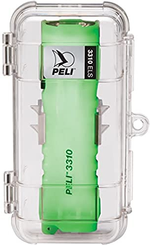 PELI 3310ELS Poste D'Éclairage de Secours | ¨La Lueur Dans L'Obscurité¨ Torche LED Avec Boîtier Mural, Qualité Supérieure Idéale pour Les Électriciens, Installateurs, Submersible IPX8, 378 Lumens