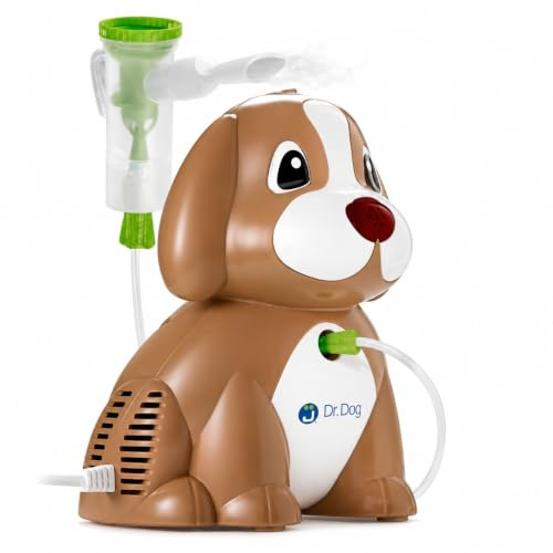J bimbi | Dr. Dog Aerosolterapi-system med tryckluft | Brun | Perfekt för barn