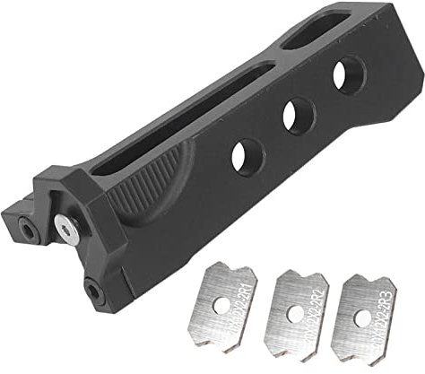 Machine à Bander les Chants Manuelle avec Coupe Automatique et Extension de Rouleau, Outil de Menuiserie pour Meubles en Bois, Coupe-Chants avec 3 Lames