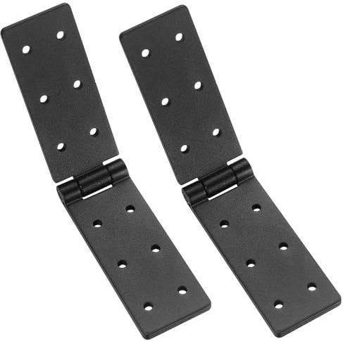 Bisagra de Puerta, 2 Piezas de Conectores de Bisagra, Bisagra de Solapa, Bisagra de Muebles, Bisagra Metálica Negra Resistente para Puertas de Madera, Puertas de Jardín, Puertas de Muebles