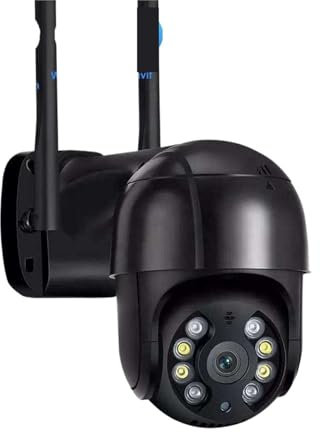 Telecamera di Sorveglianza, Telecamera IP 8MP 4K Telecamera Wireless da 5MP Speed ​​Dome Monitoraggio Automatico Telecamera PTZ Monitor di sorveglianza Esterna for casa Intelligente,Telecamere di SIC