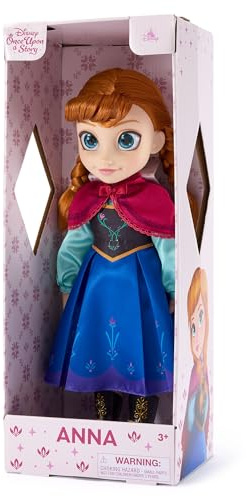 Disney Store Official Anna Doll with Toy Hair Brush, Frozen, 40.5cm / 16, Once Upon a Story Collection, Age 3+