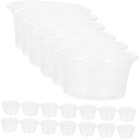 Milisten 20piezas Comederos para Reptiles Platos Compactos Multifunción Cuenco Transparente para Reptiles Domésticos Suministro para Acuario Bebedero Pequeño