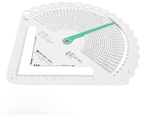 Haofy Righello per Maglieria Strumento di Misurazione da 6,3 Pollici con Scala su Due Lati per Conteggio dei Punti e Calcolo delle Righe Calibro per Maglieria per Stanza dell'artigianato, Cucito
