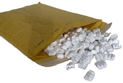 Padded Envelope with Polystyrene Chips for Packaging, 50 x 35 cm, Shipping Protection Kit