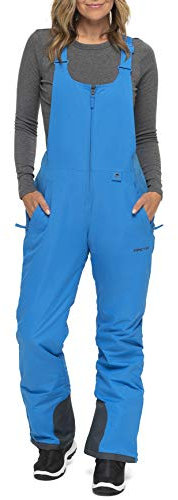 Arctix Women's Essential Insulated Bib Overalls, Marina Blue, Medium