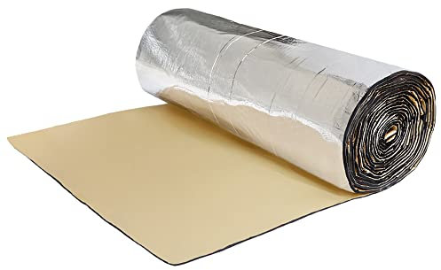 QUARKZMAN Isolant Thermique Autocollant Voiture 5mm Isolation Phonique Moteur Capot 152 x 100cm