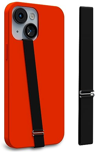 MyGadget Mobiltelefon Hållare Band [20 cm] - Universal Silikon Smartphone Grip - Fingerhållare för Samsung Galaxy S24 & Apple iPhone 13 Mini - Svart Finger Loop Storlek 200 1x Svart