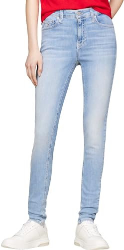 Tommy Jeans Damen Jeans Hose Nora Skinny Fit, Blau (Denim Light), 27W/34L
