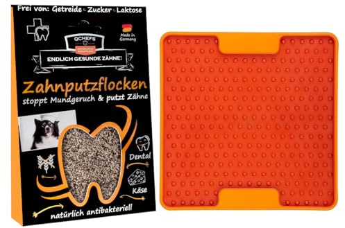 QCHEFS ZAHNPUTZFLOCKEN Lickimat Mini Soother Tuff Leckmatte Hund Zahnpflege
