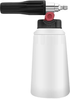 OHAYORI Schaumlanze, verbesserter Schaumknopf 1/4 Schnellverschluss Schaumkanone für Schnellkupplungs Hochdruckreinigerpistole, Schaumdüse mit breiter Öffnung, 180 Bar Aufsatz für Hochdruckreiniger