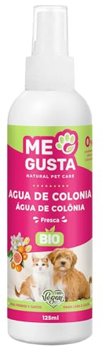 ME GUSTA BIO kolonivatten för hundar och katter | Färskt | Intensiv och uppfriskande doft | Deodorant effekt | Med ekologiska ingredienser | Vegan | 125 ml