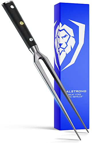 DALSTRONG Fourchette à viande - 7 - L'Empaleur - Fourchette à découper et à BBQ à deux dents - Acier inoxydable à haute teneur en carbone - Poignée de garolite G10
