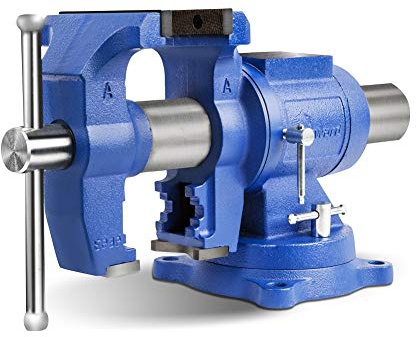 Forward HY-DT150B-6IN Heavy Duty Bench Vise 360-Degree Swivel Base and Head with Anvil (6)