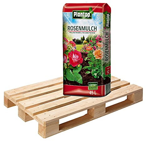 1 Palette Rosenmulch mit 25 Sack je 45 Liter = 1125 Liter