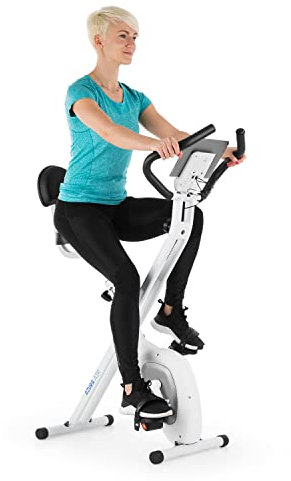 Capital Sports Azura Air Heimtainer, F Bike mit Magnet-Widerstand, Heimtrainer-Fahrrad Klappbar, Fitness Fahrrad Heimtrainer für Ausdauertraining mit Tablet-Halterung, Fitnessgeräte für Zuhause