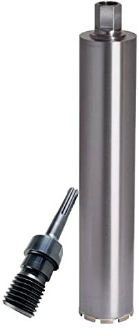 ADT DIAMANTWERKZEUKZZEUGE | Diamant Couronne Economy Line pour béton, brique et maçonnerie, carottage avec segment de toit de 9 mm et longueur utile 400 mm | Ø 162 mm + SDS Max Adapter