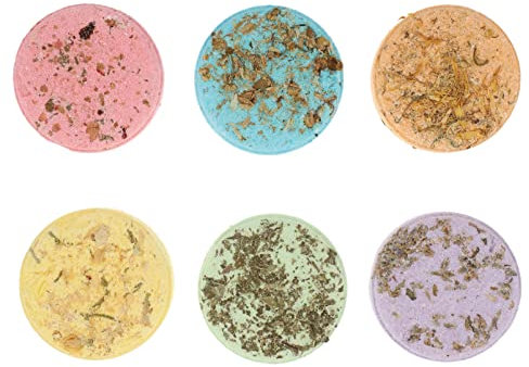 FRCOLOR 6pezzi Bombe Doccia Aromaterapia Portatili Per Uso in Viaggio Casa Pezzi Aromatici Per Bagno Accessori Per Doccia Scelta Regalo