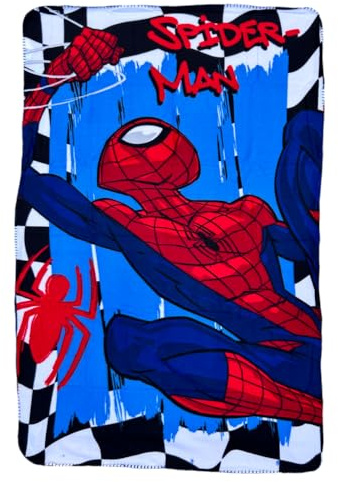 Plaid enfant Spiderman Marvel 100x150 cm couverture polaire 100% polyester doux 210gsm