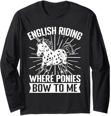 Horseback Riding POny Bow To Me Horse Rider Long Sleeve T-Shirt