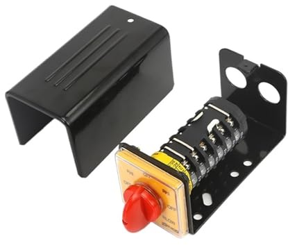Interruptor de leva universal for fresadora SZW25-64D/6BF, 25 A, 6 polos, con carcasa de hierro protectora.