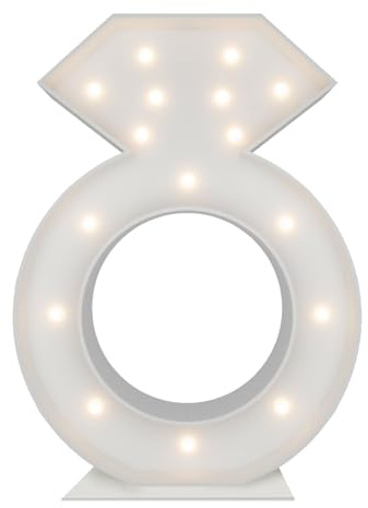 3FT Marquee Ring, Large Marquee Light Up Rings for Proposal Decorations