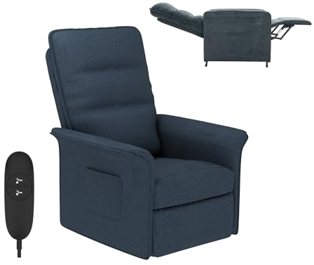 FLEXISPOT Poltrona Relax Elettrica Push Back Sedia Relax Ergonomica Schienale Regolabile 105-155°, Per Arredo Salotto, Soggiorno e Ufficio