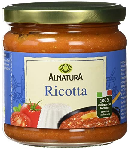 Alnatura Tomatensauce Ricotta Glas, 350 ml