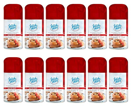 Fresh & More Lufterfrischer Nachfüller (12er Pack) 250ml, Bratapfel&Zimt