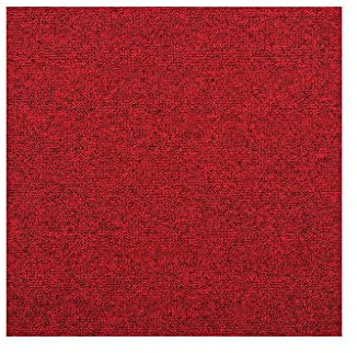 HPFloor Madison Rot Design teppichfliesen 50x50 selbstliegend- 0,25 m² Set - strapazierfähiger Teppich Bodenbelag mit hochwertigem Schlingenflor - antistatisch mit Bitumen Rücken