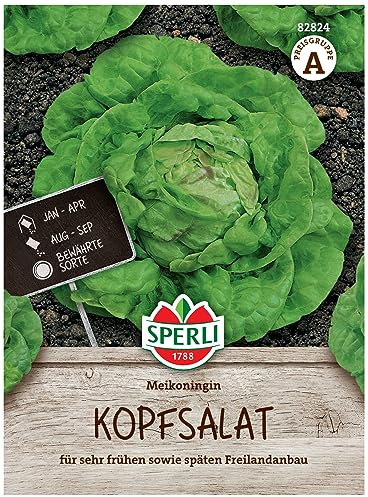 82824 Sperli Premium Wintersalat Samen Winterhart | Bewährte Sorte | Wintergemüse Saatgut | Frühjahr u. Herbst | Wintergemüse Samen | Salat Samen
