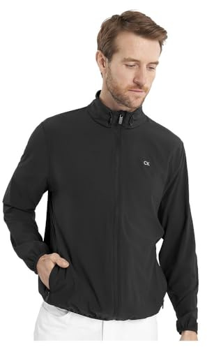 Calvin Klein Veste de Golf Coupe-Vent Motion pour Homme - Noir - L