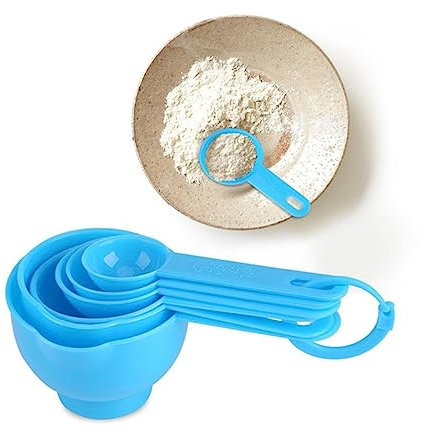 Cabilock Juego de 7 Tazas y Medidoras de Vaso Medidor Herramienta de Cocina Desmontable de Lavar para Hornear y Cocinar