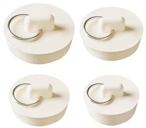 QINCINA 4 Pcs Universal Sink Plug,Rubber Bath Plug,Sink Plug Replacement,Bath Plug Replacement, Kitchen Sink Plug Replacement(4 Size for 1-1/8 To 2 in)