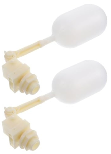 HOMOBABE Valvola Galleggiante in Plastica 2 Pezzi per Serbatoio Acqua Bovini con Braccio Regolabile 1/2 Pollice e Materiale Resistente per Uso Agricolo All'aperto