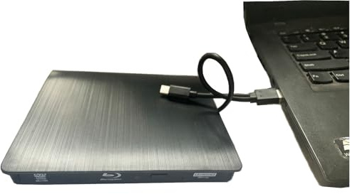 Ycheda Grabadora externa de Blu-ray USB 3.0, 4K UHD BDXL 3D, BU40N, 9.5 mm, ultrafina, compatible con laptop, PC y Mac