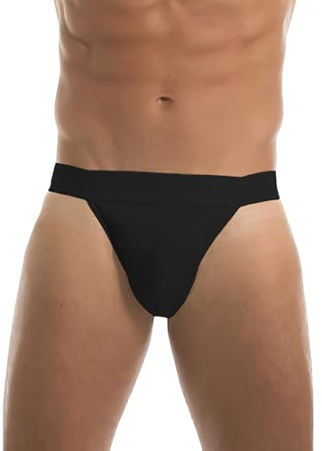 GARDA - 6 Slip Tanga Uomo 100% Filo di Scozia Art.0950 (Nero, 5/L)