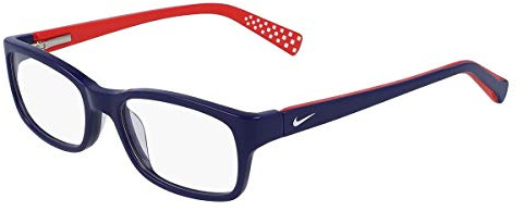 Nike 5513 413 Obsidian/University Red Eyewear Kid ZYL, Modified Rectangle, 47