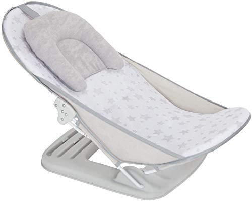 Foldable & Adjustable Home & Travel Baby Bather Bath Seat UK Seller (Grey Bather 286)