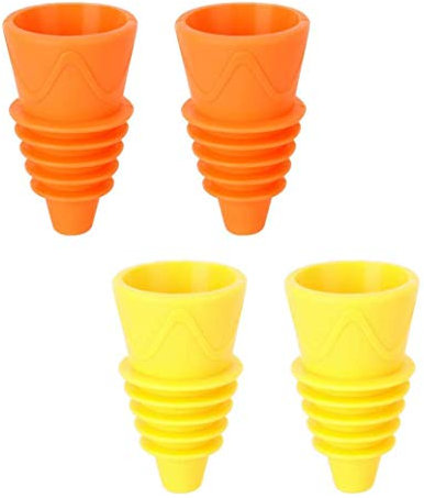 XLKJ 4 Pièces Piège à Mouches Réutilisables Piège à Mouches des Fruits Attrape-Insectes en Silicone pour Intérieur