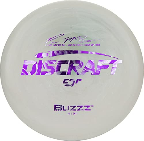 Discraft Discraft's ESP Mini Buzzz Paul McBeth 6X Signature Series Disc Golf Accessory Discgolf-Zubehör, Farben können variieren